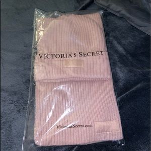 Pink Beanie & Scarf set